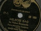 Hubert Bauersachs, Melrose Rag, RCA Victor PrivateRecord QB 1850, 1851 78 rpm