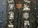BLACK METAL leather vest. BURZUM thrash punk studded kbd satanic Mayhem Bathory