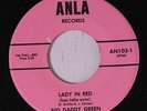 BIG DADDY GREEN: Lady In Red / Mama Ekue Kie Doo 45 (sm label flakes) rare Soul