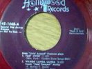 ERNIE FREEMAN \ FRANK MOTLEY HOLLWOOD ROCK & ROLL EP JAZZ 45 RED VINYL