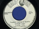 2012 STRANGER COLE-FREEDOM, JUSTICE & EQUALITY-HALF MOON-SUPER 8- REGGAE 45 7