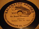 KALAMAZOO DUPLEX PHONOGRAPH Abraham COON Song Baritone #6909 10