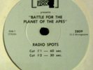 BATTLE FOR THE PLANET OF THE APES radio spots 1973 promo-only