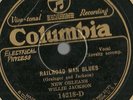 Railroad Man Blues, New Orleans Willie Jackson Columbia 14218 78 rpm