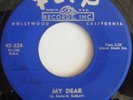 Doo Wop 45 THE CYCLONES My Dear / Do You Love Me on FLIP HEAR