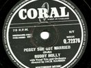 1959  BUDDY HOLLY 78 PEGGY SUE GOT MARRIED /CRYING WAITING HOPING E-/V+