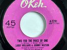 NORTHERN SOUL - LARRY WILLIAMS & JOHNNY Guitar WATSON Too Late OKEH