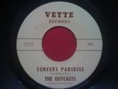 THE OUTCASTS Surfers Paridise on VETTE Records 425 RARE Surf 45 Surfing