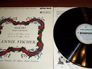 ANNIE FISCHER piano play MOZART COLUMBIA SAX 2335 FIRST BLUE SILVER Label Lp NR