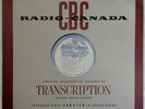 BUCK LACOMBE - NICK AYOUB  Radio Canada TRANSCRIPTION jazz LP LISTEN 