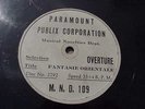 Paramount Record Publix Corp  Fantasie Orientale One Sided Movies  Center Start
