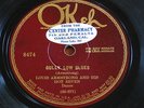 LOUIS ARMSTRONG AND HIS HOT SEVEN   OKEH 8474   GULLY LOW BLUES/WILD MAN   78