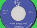 GENE MORRIS & KING TROTTERS Bongo Washie Wado 45rpm Cal-West 1956