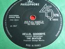 THE BEATLES -Hello Goodbye- Rare French Export/Contract Pressing for the UK