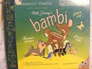 VINTAGE 78 RECORD ALBUM WALT DISNEY BAMBI BY SHIRLEY TEMPLE + NEWS ARTICLES 1949