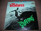 THE VENTURES SURFING LP RECORD JAPAN RED WAX 7054 STEREO