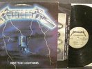 METALLICA RIDE THE LIGHTNING ORIG 1984 MEGAFORCE LP INNER ULRICH BURTON SPEED