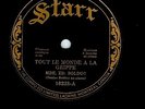 CANADA QUEBEC FRENCH FOLK 78 RPM MADAME BOLDUC MARY TRAVERS TOUT LE MONDE A LA