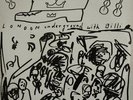 A.R.Penck, ART Cover LP - LONDON UNDERGROUNG WITH BILLI