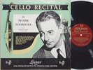 PIERRE FOURNIER Cello RECITAL Ernest Lush   UK LONDON LL 700 FFRR MONO