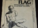 RARE 1981 BLACK FLAG FLYER FEAR CIRCLE JERKS CHINA WHITE @ STARDUST PUNK KBD
