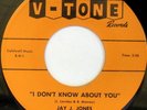 rare Soul R&B 45 JAY J. JONES on V-TONE Listen
