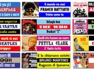 N. 12 Meravigliosi Nuovi Stickers Juke Box = Beatles Battiato Kinks Pooh Presley
