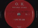 Hear Black Gospel 78RPM GOLDEN TRAVELERS I Love The Lord OK RECORD #1 NOS