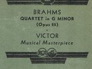 VICTOR SCROLL LABEL 'z' SET VM-234: RUBENSTEIN PLAYS BRAHMS PIANO QUARTET(1935)