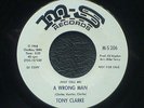 TONY CLARKE (They Call Me) A Wrong Man - RARE USA DEMO 45