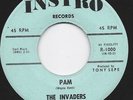 THE INVADERS   PAM / INVASION   RARE ROCKABILLY 45 LISTEN