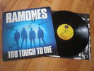 RAMONES LP - AUTOGRAPHED TOO TOUGH TO DIE - 1-25187 / 1984  SIGNED
