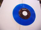 THE Beatles Something/Come Together 45 RPM Capitol Records EX Blue Colored Wax