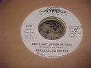 BARBARA & BRENDA Don't Wait Up For Me Mama  45