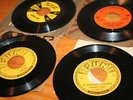 4 VINTAGE JOHNNY CASH 45 RPM RECORDS SUN 232 241 COLUMBIA 4-42788