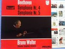 BRUNO WALTER Beethoven 4/5  ORIG Philips Hi-Fi 835541 HOL-1960s LP NM-
