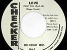 rare Soul R&B 45 KNIGHT BROS. love CHECKER Hear