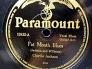 Papa Charlie Jackson 78 Paramount 12422 Fat Mouth Blues / Gay Cattin