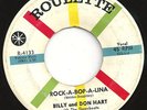 rare BILLY and DON HART DOWNBEATS ROCK-A-BOP-A-LINA  rockabilly ROULETTE R-4133