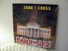 1980S PRIVATE LABEL IRON CROSS CHURCH AND STATE  HEAVY METAL RECORD LP SEALED
