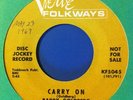 BARRY GOLDBERG Rare Psych Soul 45 w/  Zappa    CARRY ON