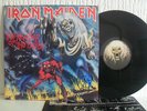 IRON MAIDEN 12in VINYL THE NUMBER OF THE BEAST 1982 SIGNED COVER