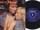 SYLVIE & JOHNNY HALLYDAY superb PS 7