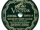 COON SANDERS 78 RPM Record, Victor 22972, Round My Heart & I Want To Go Home, E+