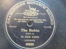 DAN LENO 'The Robin' Gramophone Monarch Record - English - Talking