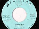 BILLY J. KILLEN: Georgia Boy / First Dance, First Kiss, True Love 45 (dj, tiny