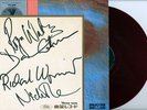 PINK FLOYD-MEDDLE-JAPAN 1st ISSUE REDWAX +2 OBI, PROMO AUTOGRAPH SHEET