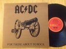 AC/DC For Those About To Rock Alberts Lp 1981. Exc Cond