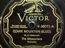 Missourians 78 rpm Jazz Record- Ozark Mountain Blues - Victor 38071 EE-