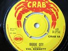 VAL BENNETT - RAGGAE CITY - CRAB - CANNON KING - MELLOW TRUMPER - RARE 1969 7